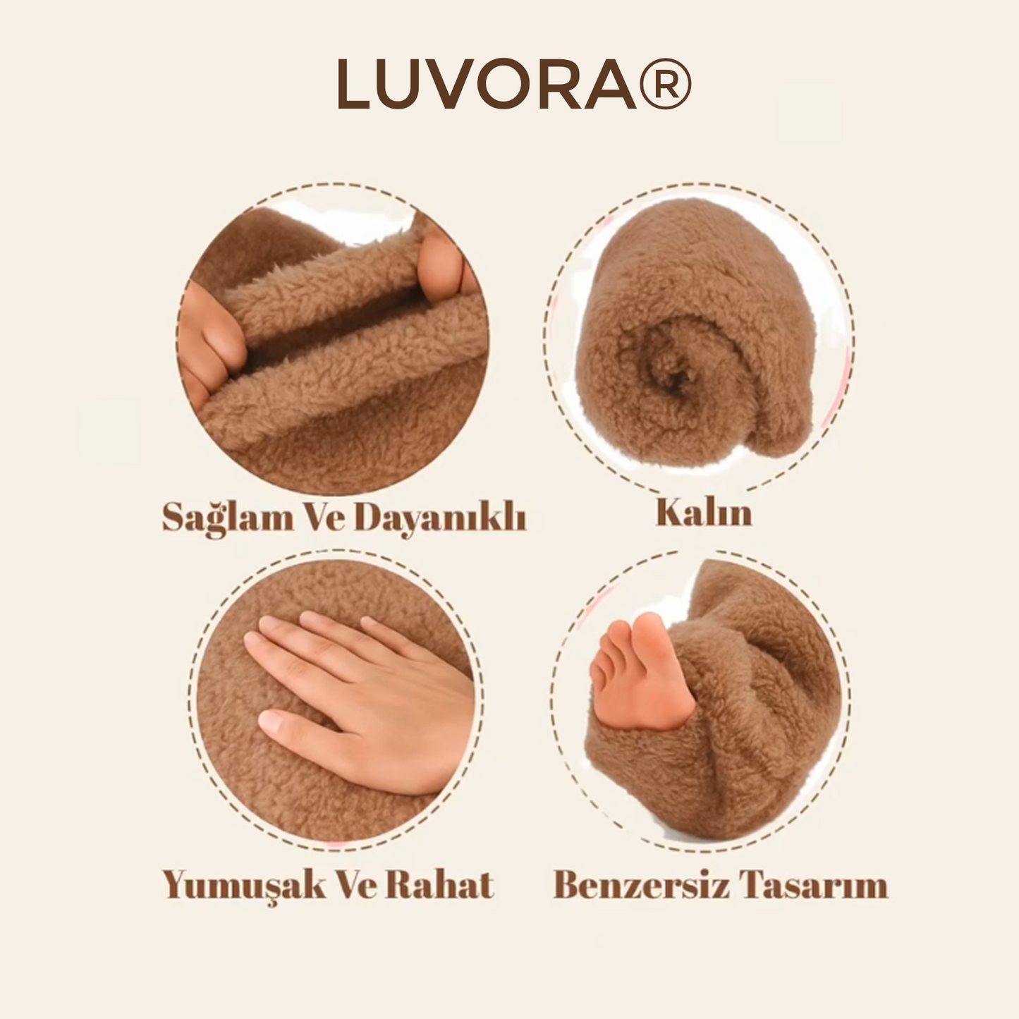 Luvora™ Uzun Peluş Çorap