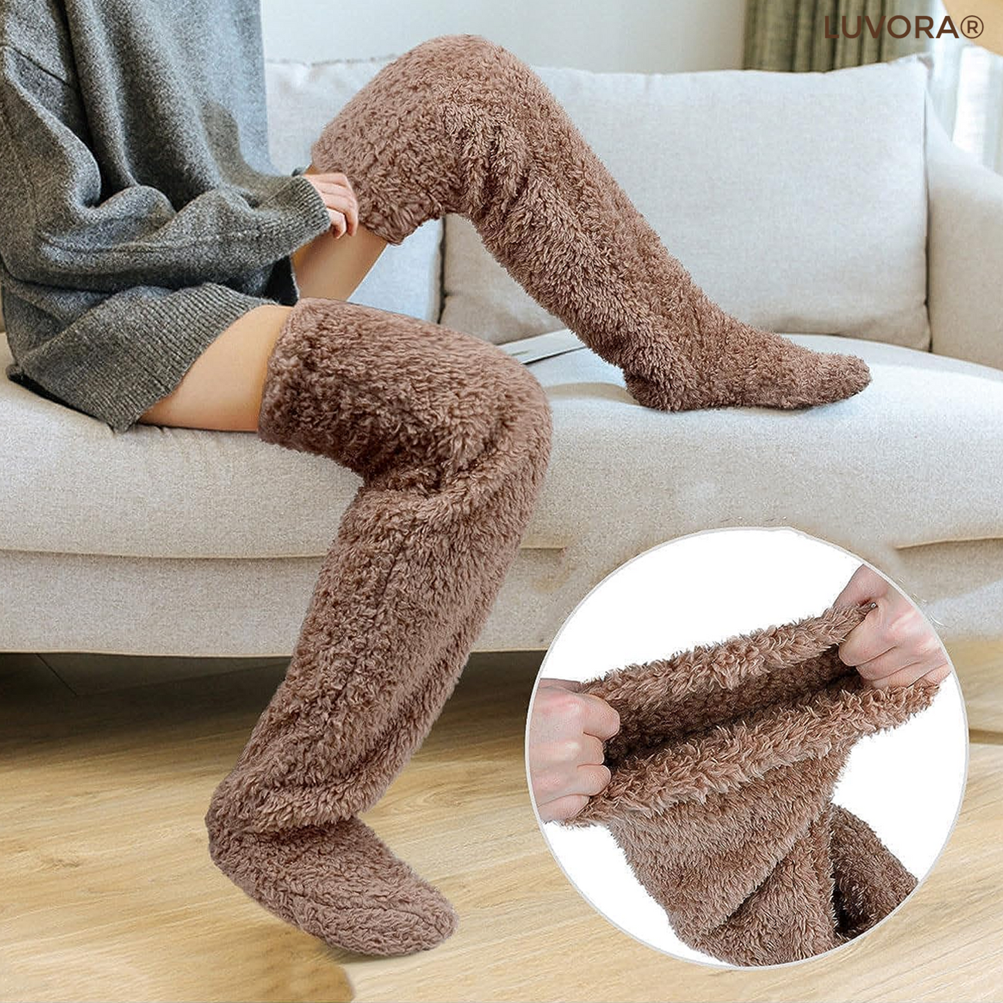 Luvora™ Uzun Peluş Çorap